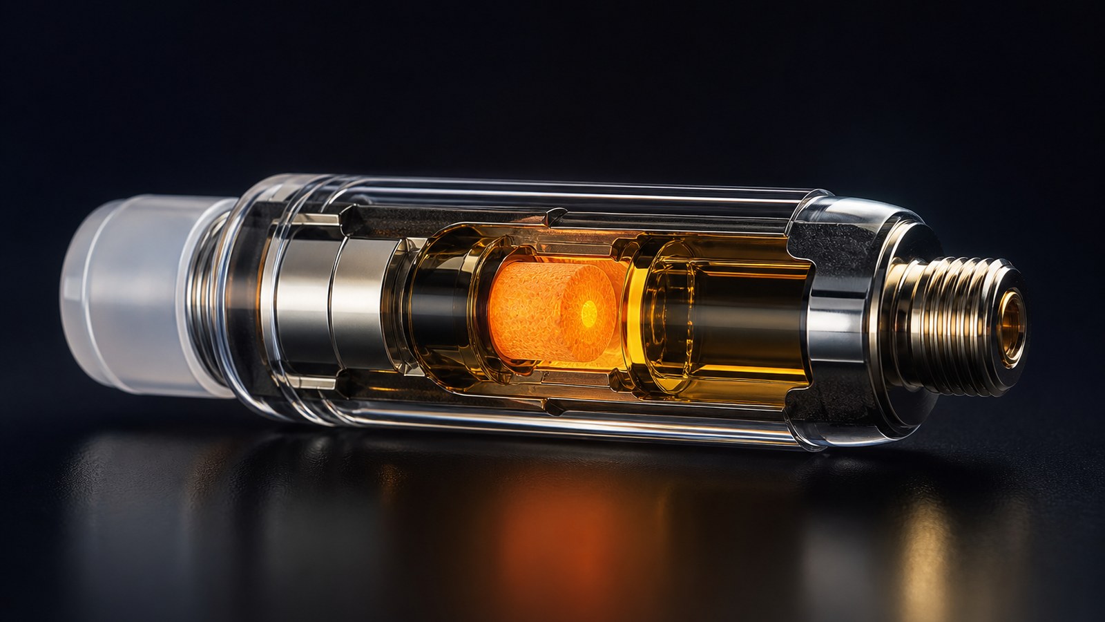 Just CCELL 3.0 heating   ceramic core glowing inside a glass 510 cartridge