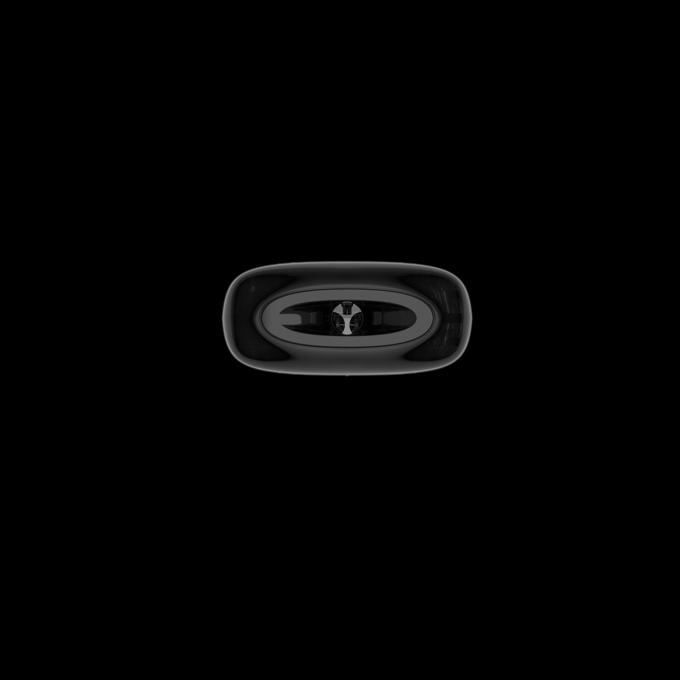 Easy bar Black empty AIO hardware mouthpiece top view Just CCELL