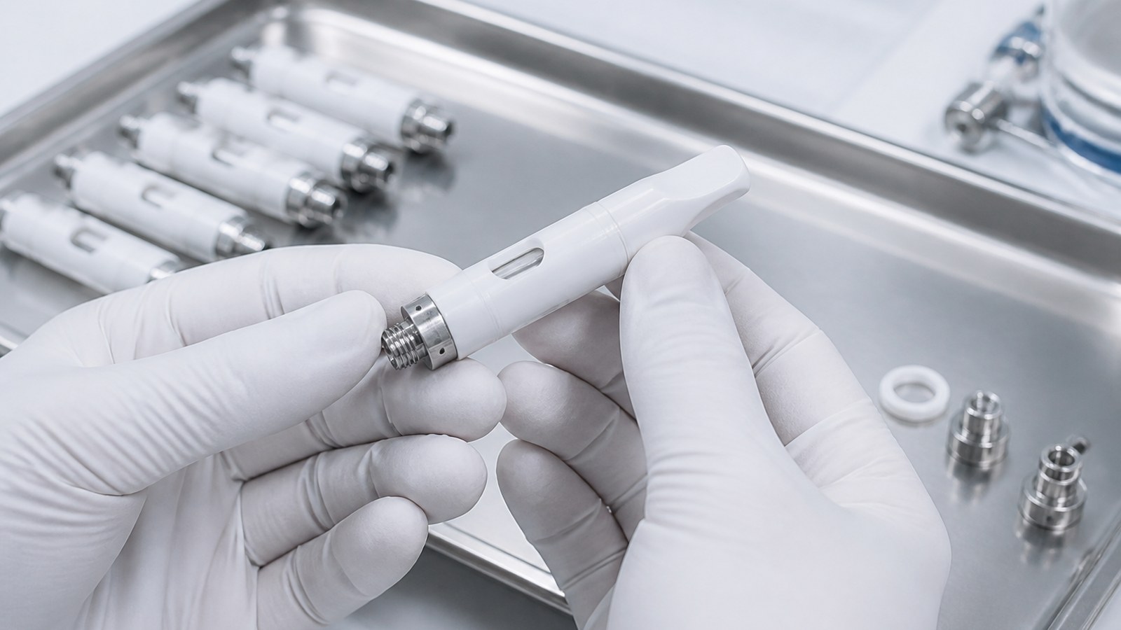 Medical-grade materials in inhalation hardware